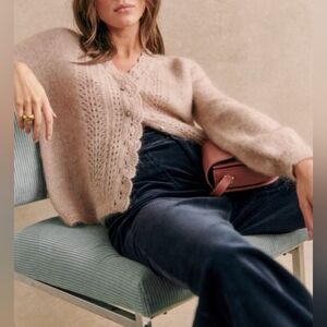 NWT Sezane Gilet Angelie Sweater